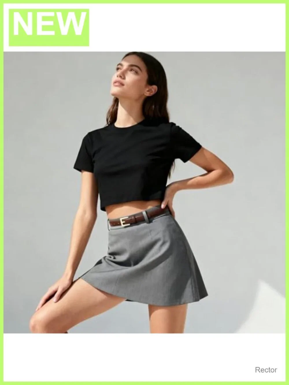 Genuine Leather Vintage Thin Belt Gold Buckle Waist Dress Belts for Women